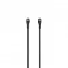 SEEK TOTI USB-C į USB-C pintas laidas 2m 3A juodas