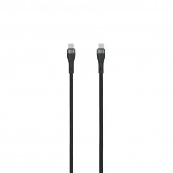 SEEK TOTI USB-C į USB-C pintas laidas 2m 3A juodas