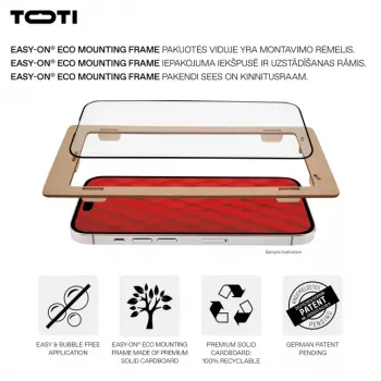 TOTI PREMIUM Premium Tempered Glass 3D Screen Protector Full Cover Samsung Galaxy S24/S25