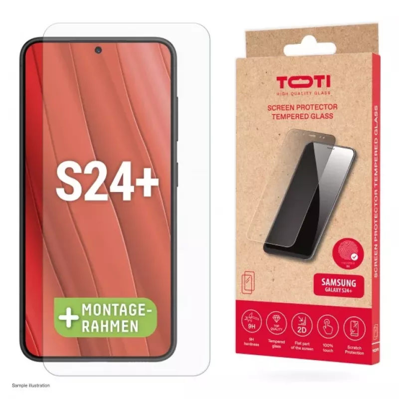 TOTI Grūdinto stiklo 2D ekrano apsauga, skirta Samsung Galaxy S24 Plus / S25 Plus