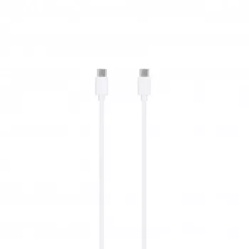 SEEK TOTI 20W Type-C PD sieninis greitasis įkroviklis su Type-C į Type-C 1 m PVC duomenų kabeliu 3A, baltas