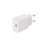 SEEK TOTI 20W Type-C PD sieninis greitasis įkroviklis su Type-C į Type-C 1 m PVC duomenų kabeliu 3A, baltas