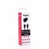 SEEK TOTI 20W Type-C PD sieninis greitasis įkroviklis su USB-C į USB-C, 1 m PVC duomenų kabeliu 3A, juodas