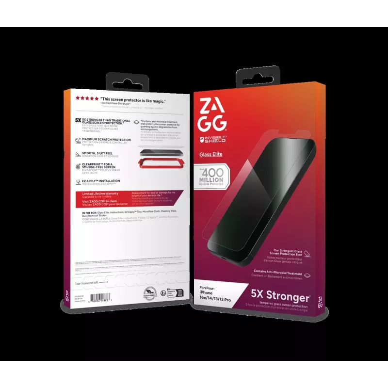 ZAGG apsaugos rinkinys, skirtas iPhone 16e: Dėklas su MagSafe ir ekrano apsauga