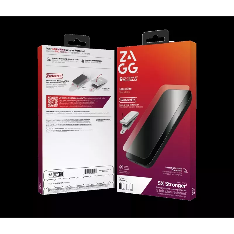 ZAGG apsaugos rinkinys, skirtas iPhone 17: Dėklas su MagSafe ir ekrano apsauga