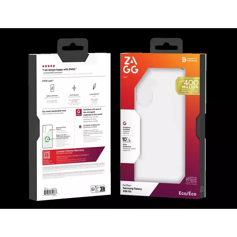 ZAGG Protection Bundle for Samsung Galaxy A56: Dėklas ir ekrano apsauga