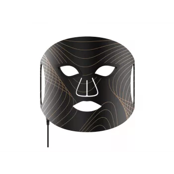 Lunni 7 Colors LED and Near-Infrared Light Silicone LED Facial Mask Black