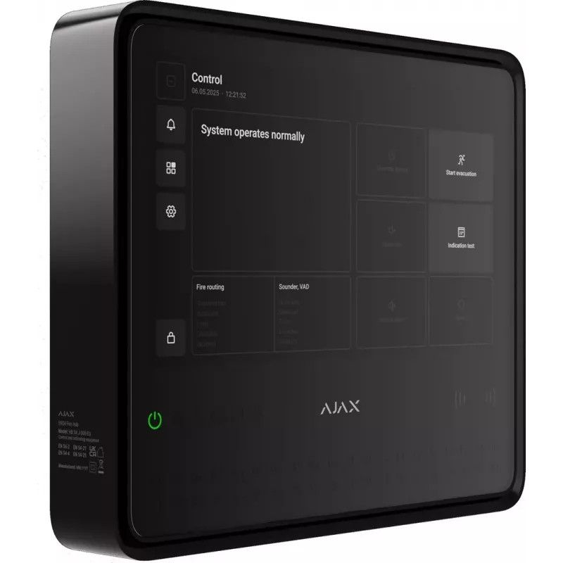 AJAX EN54 Fire Hub Jeweller - Juoda