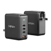 MINIX NEO-P165 GaN sieninis įkroviklis su 3x USB-C ir 1x USB-A prievadais, 165W