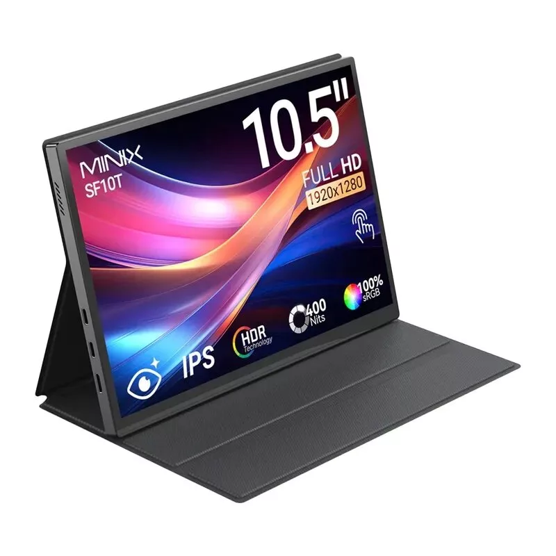 MINIX SF10T 10.5 inch nešiojamas monitorius su liečiamuoju ekranu, 1920x1200 IPS, USB-C, 8000 mAh baterija