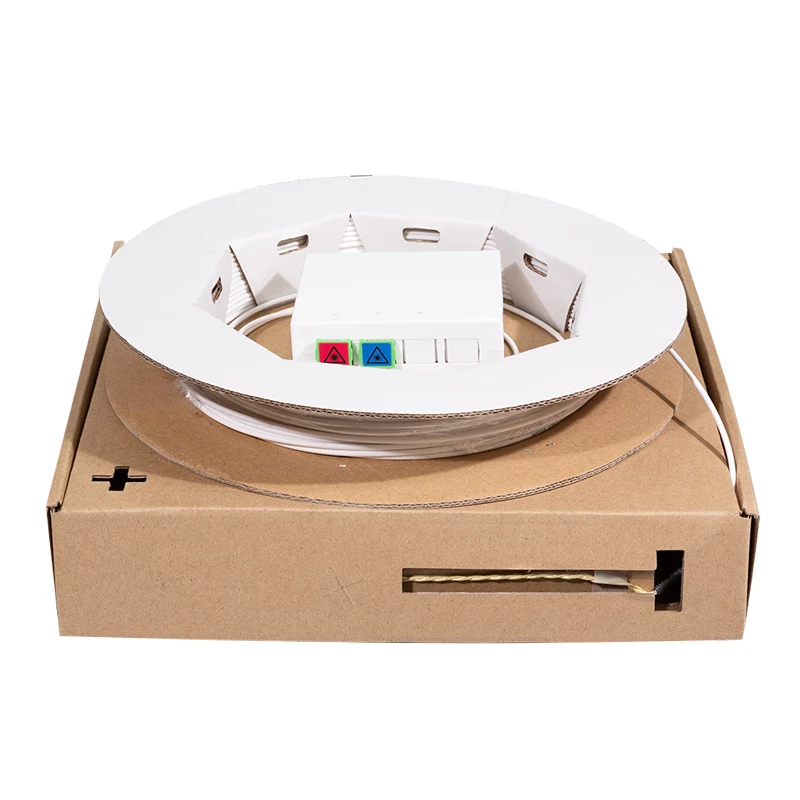 LOGILINK FTTH Connection Box - 2 x SC/APC Simplex Couplings - with 50 m Connection Cable