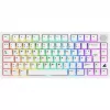 Sharkoon SGK55W SKILLER belaidė žaidimų klaviatūra, 75% išdėstymas, PBT klavišai, balta