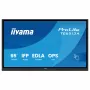 IIYAMA ProLite TE6513A-B3AG 65 colių 4K UHD IPS LED interaktyvus lietimui jautrus ekranas su IR jutikliu, 20 taškų lietimu, Android 11, 400 cd/m², 8ms, HDMI, DisplayPort, USB-C, VGA, LAN, Wi-Fi, Bluetooth, VESA 600x400, juodas
