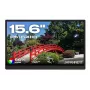 JAPANNEXT JN-MD-i156F-T-LE 15,6 inch IPS Full HD Touchscreen Portable Monitor su Mini HDMI, USB-C, įmontuotais garsiakalbiais, juoda