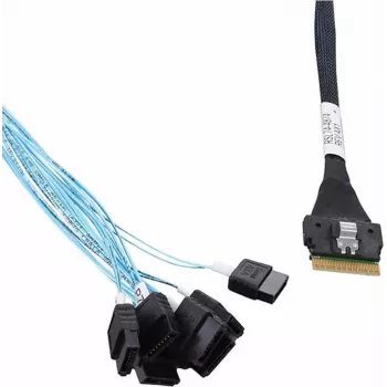 Microchip Adaptec vidinis SAS kabelis – 1x8 Slim SAS (SFF-8654) į 8x SATA – 0,8 m
