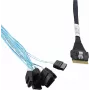 Microchip Adaptec vidinis SAS kabelis – 1x8 Slim SAS (SFF-8654) į 8x SATA – 0,8 m