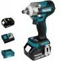 Makita DTW300TJX7 belaidis smūginis veržliaraktis 1/2 inch kvadratinis kotas su papildoma baterija