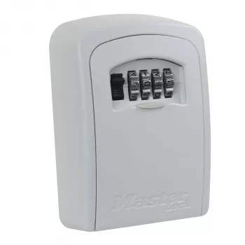 Master Lock Medium Select Access Raktų Seifas - Montuojamas Ant Sienos - Metalinis - Pilkas - Kombinacinis Užraktas - 83 x 34 x 118 mm - 64 x 28 x 91 mm - 4 Vnt. Pakuotė
