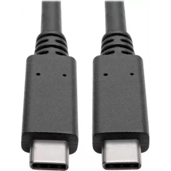 EATON Tripp Lite Series USB-C laidas (M/M) - USB 3.2 Gen 2 (10 Gbps) - 5A (100W) - suderinamas su Thunderbolt 3 - 0,91 m (3 pėdos) - juodas