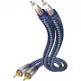 IN-AKUSTIK Premium Audio Cable RCA Male to RCA Male 0,75 m Black