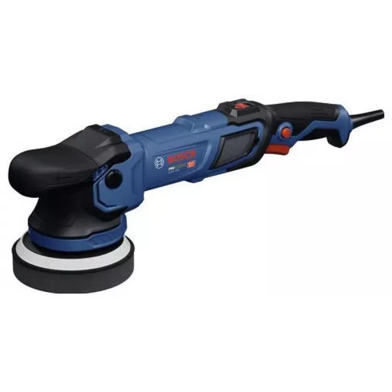 BOSCH GPX9-125S Rotary Polisher Kit su putplasčiu disku ir poliravimo gaubtuvu, 18V belaidis (be akumuliatoriaus)