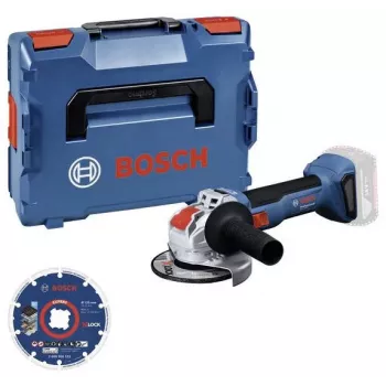 Bosch GWX 18V-8 belaidis kampinis šlifuoklis 18V 125mm su deimantiniu pjovimo disku (mažmeninis)
