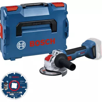 Bosch GWX 18V-8 belaidis kampinis šlifuoklis 18V 125mm su deimantiniu pjovimo disku (mažmeninis)
