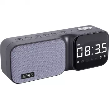 Reflexion CLR24BT Radijas su žadintuvu, Bluetooth, FM PLL imtuvu, dvigubu žadintuvu, LED ekranu, juodas