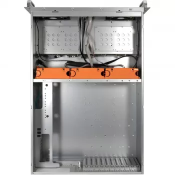Inter-Tech IPC Storage 4U-4408-L 4U Rackmount Server Chassis, 8x 3,5 inch Hot-Swap, Be PSU, Juoda