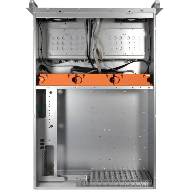 Inter-Tech IPC Storage 4U-4408-L 4U Rackmount Server Chassis, 8x 3,5 inch Hot-Swap, Be PSU, Juoda