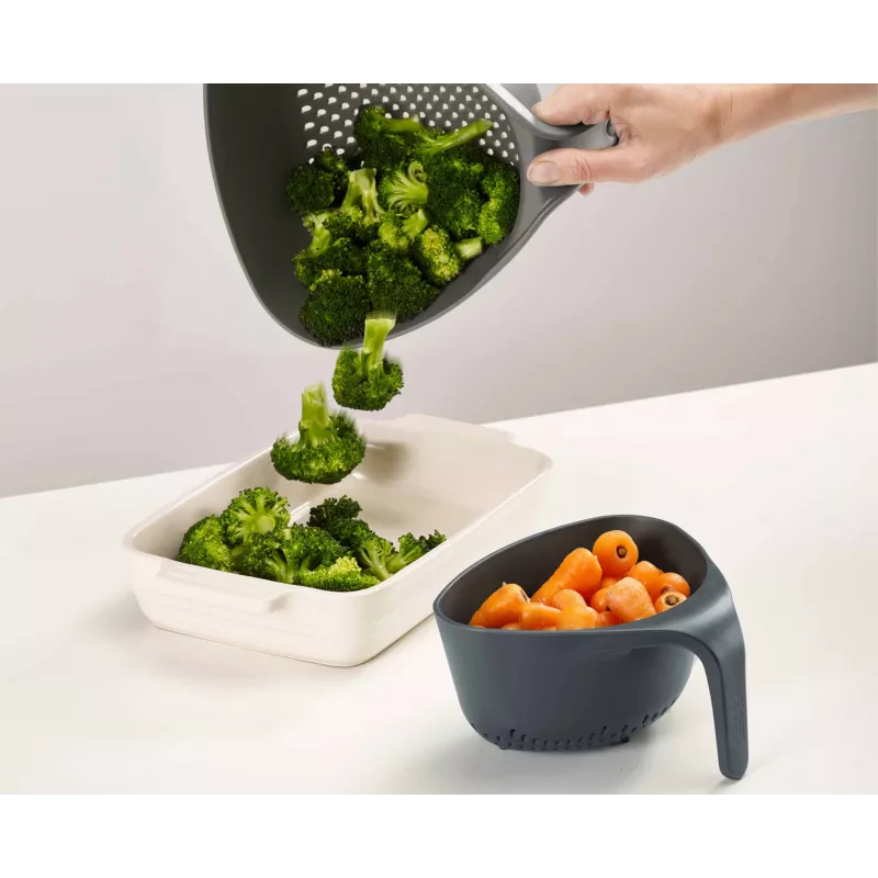 Joseph Joseph Nest Colander Set Grey 2-Piece