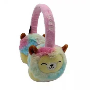 LAZERBUILT Squishmallows Bluetooth ausinės vaikams, ant ausų, belaidės, Leonard The Liūtas, HMSQM-BT-LEONARD