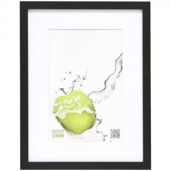 Deknudt S66KF2 P1 18x24 Wood Black Picture Frame with Mount