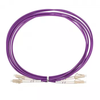 Extralink LC/UPC-LC/UPC Patch Cord, Multimode OM4 Duplex, 1m