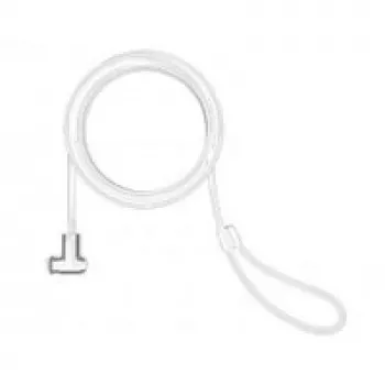 Compulocks Universal Security Cable Lock - Keyed T-Bar Lock - White - 1,83 m