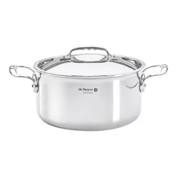 De Buyer Affinity Saucepot Stainless Steel su dangčiu 24 cm