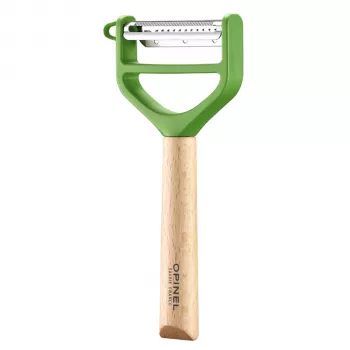 OPINEL T-Duo Y-Peeler nerūdijančio plieno, žalias buko medis