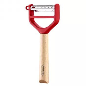 Opinel T-Duo Y-Peeler Set Red Beechwood