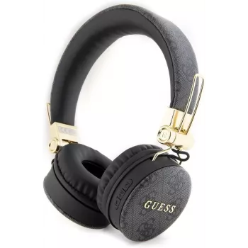 GUESS GUBH704GEMK „Over-Ear“ belaidės Bluetooth ausinės, juodos, su 4G metalo logotipu