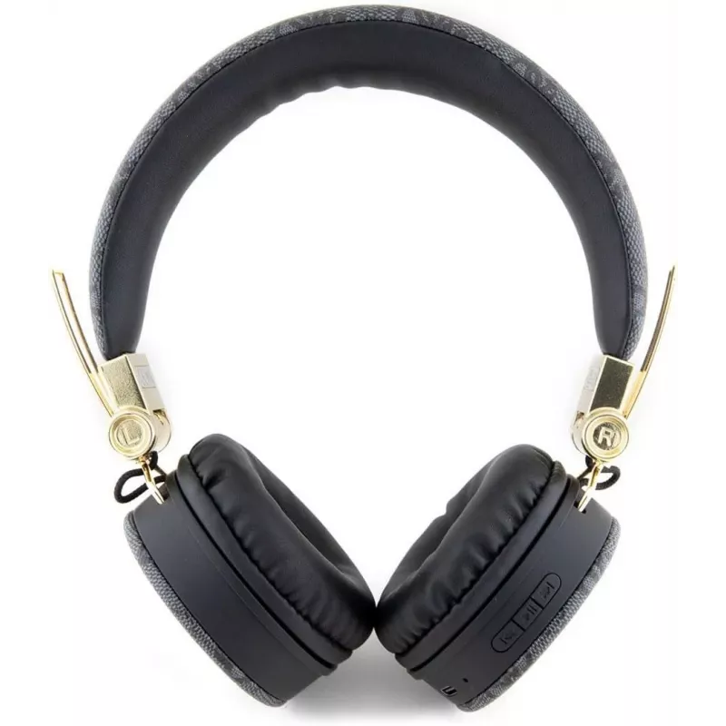 GUESS GUBH704GEMK „Over-Ear“ belaidės Bluetooth ausinės, juodos, su 4G metalo logotipu