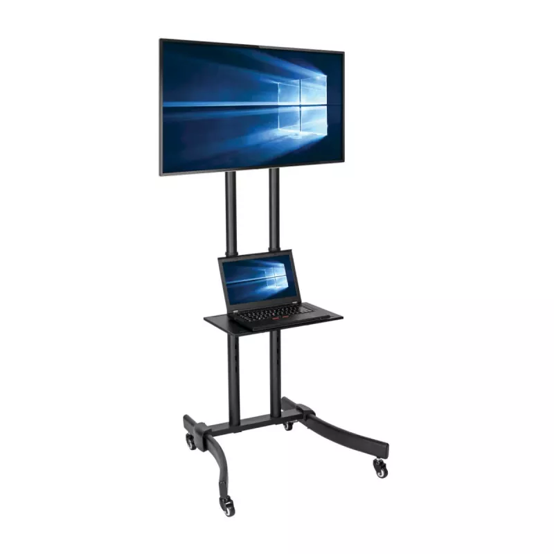 Eaton Tripp Lite Series Rolling TV/Monitor Cart - for 37 to 70 TVs and Monitors - Classic Edition - Black, Silver
