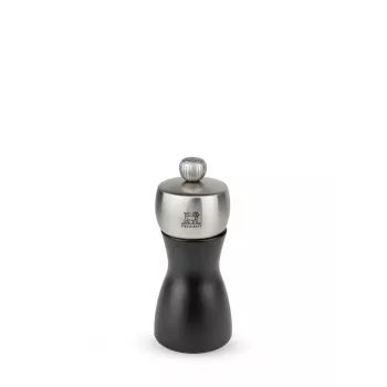 Peugeot Fidji pipirų malūnėlis, buko mediena, matinė juoda, 12 cm
