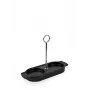 Peugeot Linea keraminio malūnėlio lašų padėklas Satin Black 18 cm