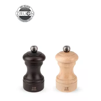 Peugeot Bistro Pipirų ir Druskos Malūnėlių Rinkinys 10 cm Duo Natūrali ir Šokoladinė