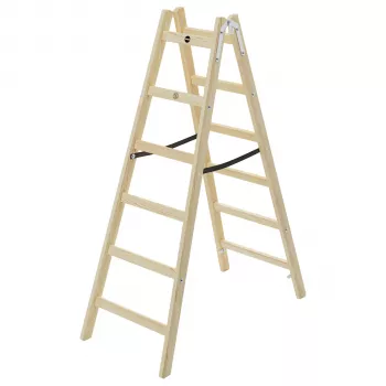 Hailo H40 StandardLine 2x6 Wooden Double-Sided Step Ladder