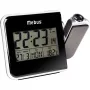 Mebus 42425 Projektorinis žadintuvas – skaitmeninis LCD, 12/24h, temperatūra, juoda/pilka