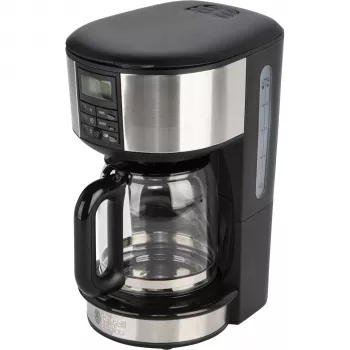 Russell Hobbs Buckingham 20680-56 Pusiautomatinė Filtro Kavos Virimo Mašina, 1.25L, 1000W, Juoda/Sidabrinė