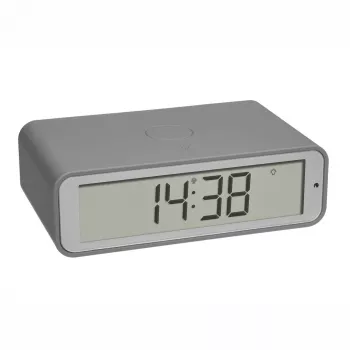 TFA Twist Digital Alarm Clock Grey Radio Controlled