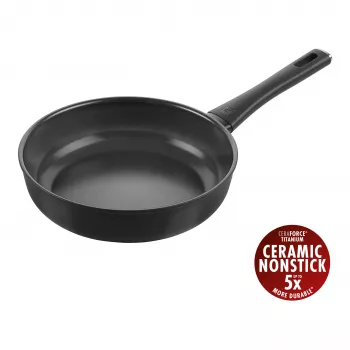 ZWILLING Madura Plus 24 cm Sauté Pan, Black, Aluminum