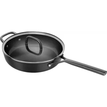 ZWILLING Milano Sauté Pan su stikliniu dangčiu 28 cm, juoda